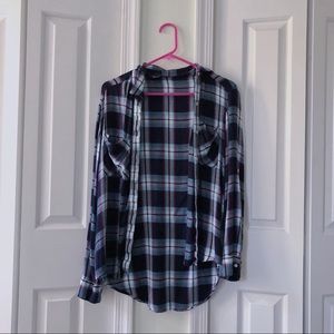 Express blue flannel